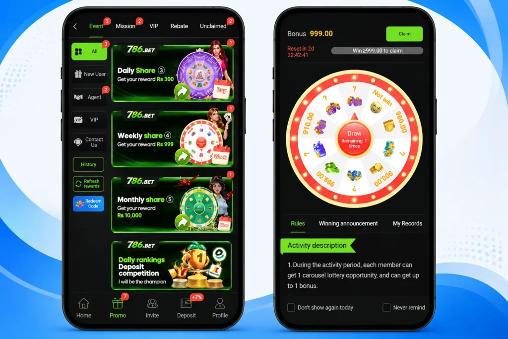 786bet promotions and bonuses